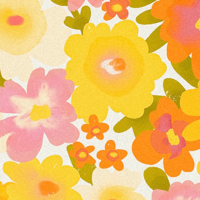 Yellow Garden Floral Pattern Coffee Mug Gallery Image 2