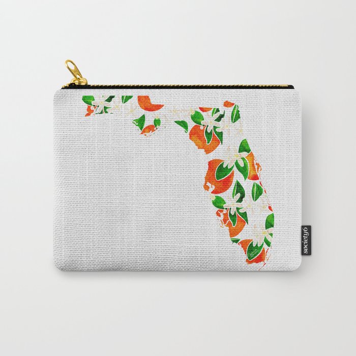 Florida State Flower - Orange Blossoms Carry All Pouch Gallery Image 1