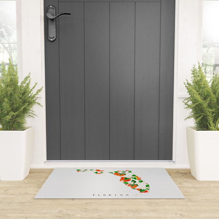 Florida State Flower - Orange Blossoms Welcome Mat Gallery Image 3