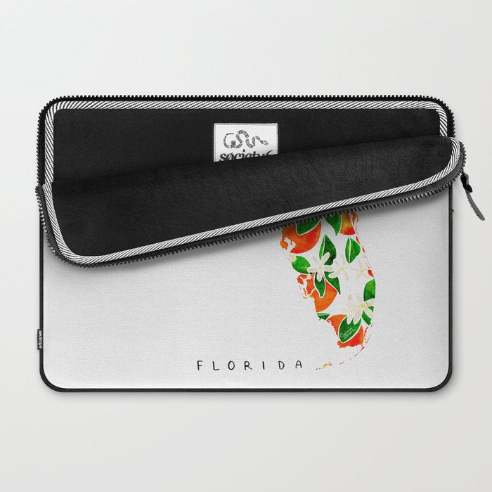 Florida State Flower - Orange Blossoms Laptop Sleeve Gallery Image 2