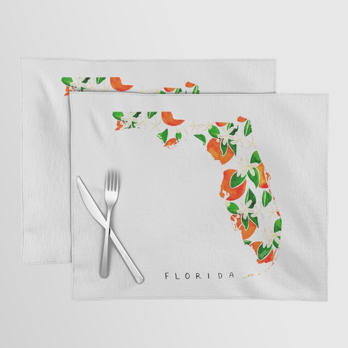 Florida State Flower - Orange Blossoms Placemat Gallery Image 1
