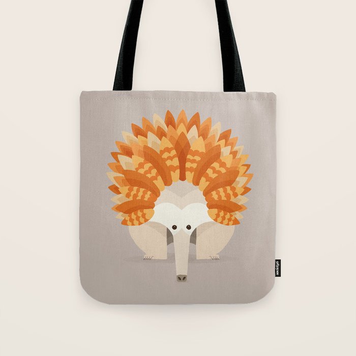 Whimsical Echidna Tote Bag Gallery Image 1