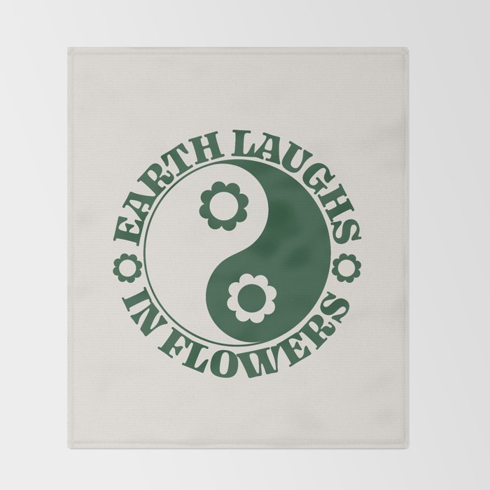 Eearth Laughs in Flowers Throw Blanket Gallery Image 2