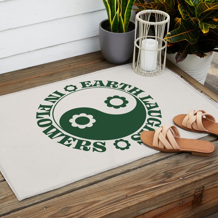 Eearth Laughs in Flowers Outdoor Rug Gallery Image 2