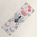Queen Bee - Coral Pink Yoga Mat Gallery Image 1