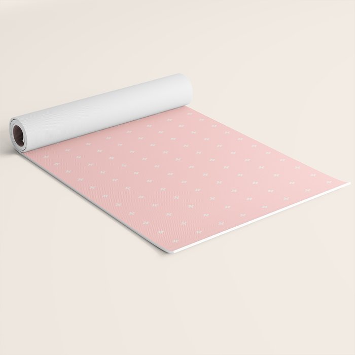 Tiny Petal Polka Dots Pattern Yoga Mat Gallery Image 2