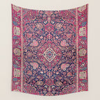 Kashan Central Persian Rug Print Wall Tapestry Gallery Image 4
