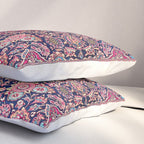 Kashan Central Persian Rug Print Pillow Sham Gallery Image 3