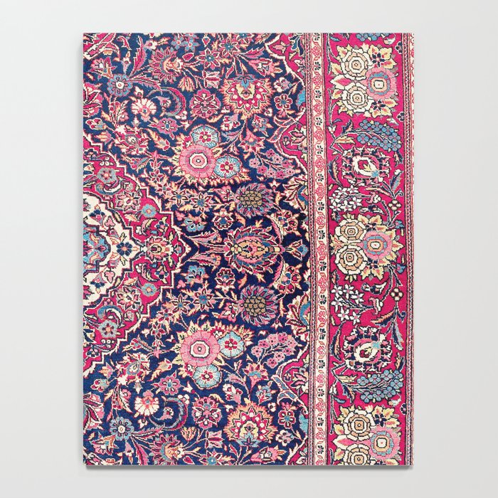 Kashan Central Persian Rug Print Notebook Gallery Image 4