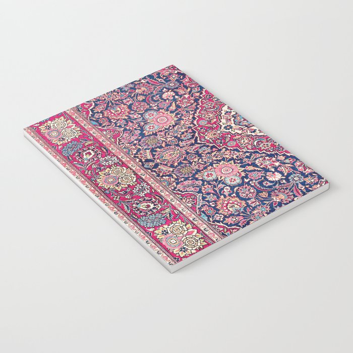 Kashan Central Persian Rug Print Notebook Gallery Image 3
