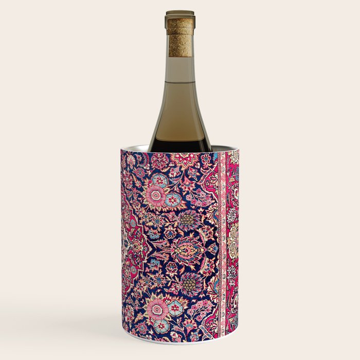 Kashan Central Persian Rug Print Wine Chiller Gallery Image 3