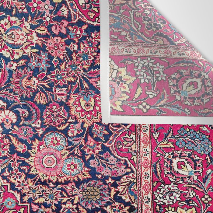 Kashan Central Persian Rug Print Wall Tapestry Gallery Image 3