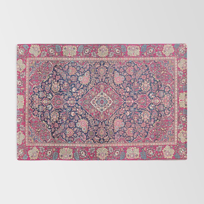 Kashan Central Persian Rug Print Rug Gallery Image 2