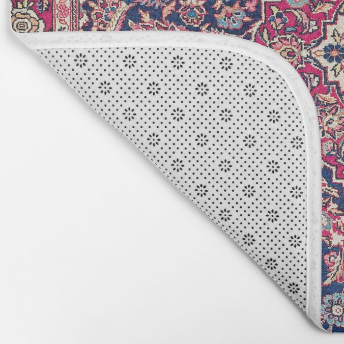 Kashan Central Persian Rug Print Bath Mat Gallery Image 2