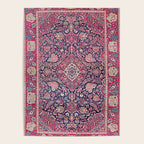 Kashan Central Persian Rug Print Poster Gallery Image 4
