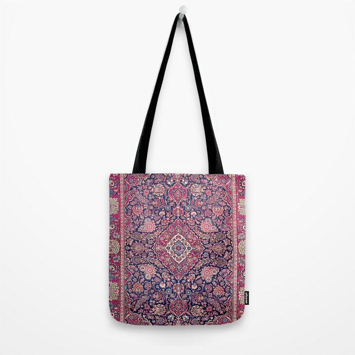 Kashan Central Persian Rug Print Tote Bag Gallery Image 2