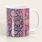 Kashan Central Persian Rug Print Coffee Mug Gallery Image 1