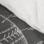 Baseball Patent - Softball Art - Black Chalkboard Comforter Gallery Image 4