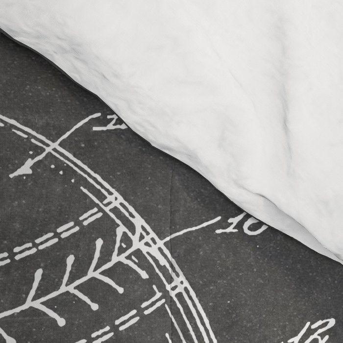Baseball Patent - Softball Art - Black Chalkboard Comforter Gallery Image 4