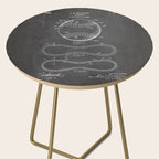 Baseball Patent - Softball Art - Black Chalkboard Side Table Gallery Image 2