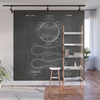 Baseball Patent - Softball Art - Black Chalkboard Wall Mural Gallery Image 1