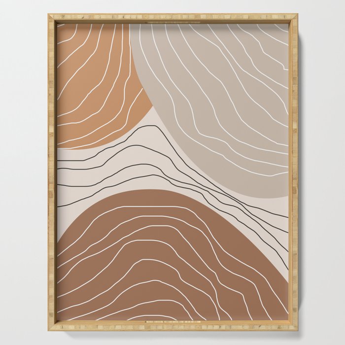Abstract Shape IV Serving Tray Gallery Image 1