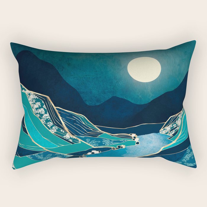 Spring River Night Rectangular Pillow Gallery Image 1