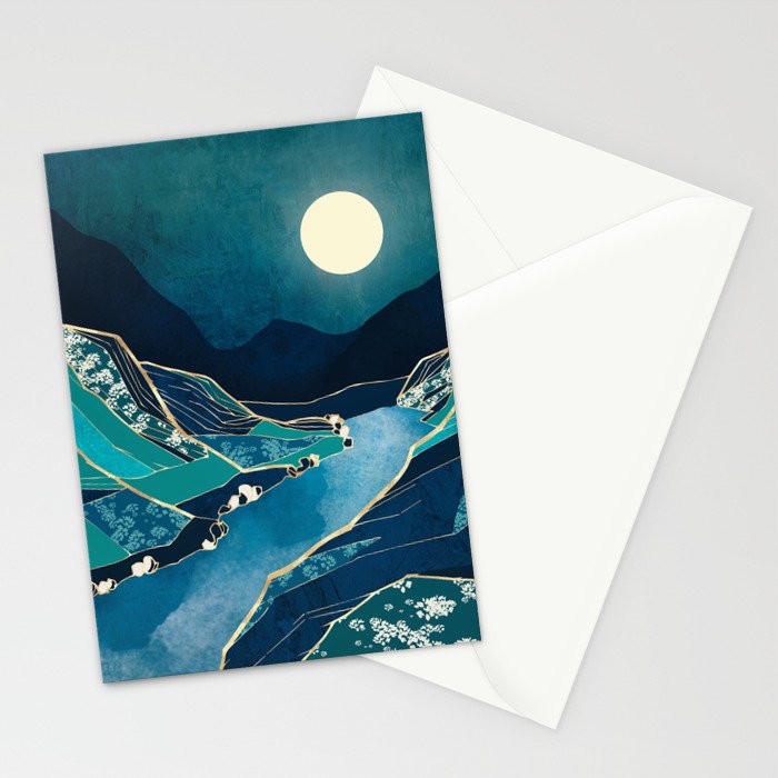 Spring River Night Stationery Card Gallery Image 2