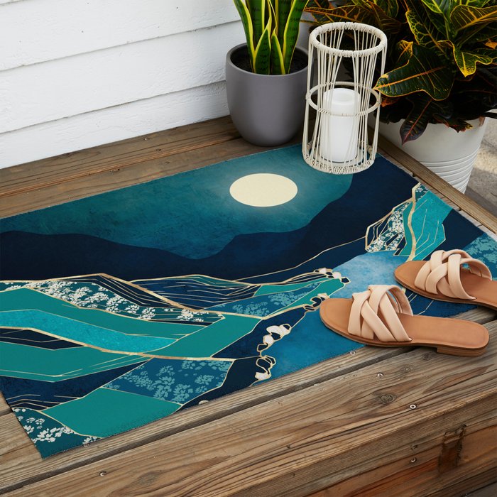 Spring River Night Outdoor Rug Gallery Image 2