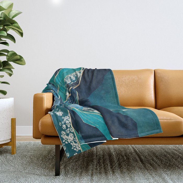 Spring River Night Throw Blanket Gallery Image 1