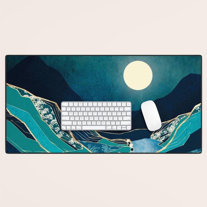 Spring River Night Desk Mat Gallery Image 1