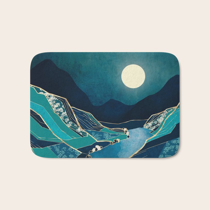 Spring River Night Bath Mat Gallery Image 1