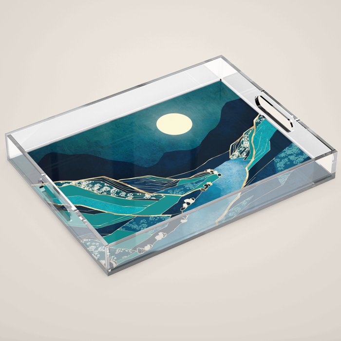 Spring River Night Acrylic Tray Gallery Image 1