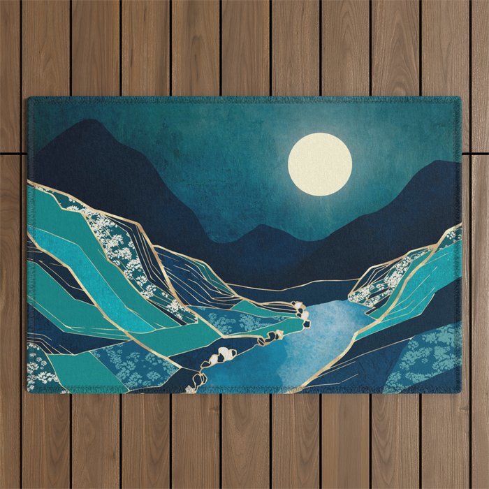 Spring River Night Outdoor Rug Gallery Image 1