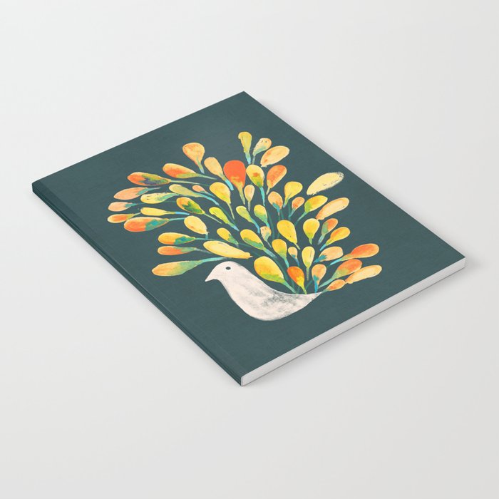 Watercolor Peacock Notebook Gallery Image 1