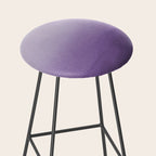 Inspired by Pantone Chive Blossom Purple 18-3634 Watercolor Abstract Art Stool Gallery Image 2