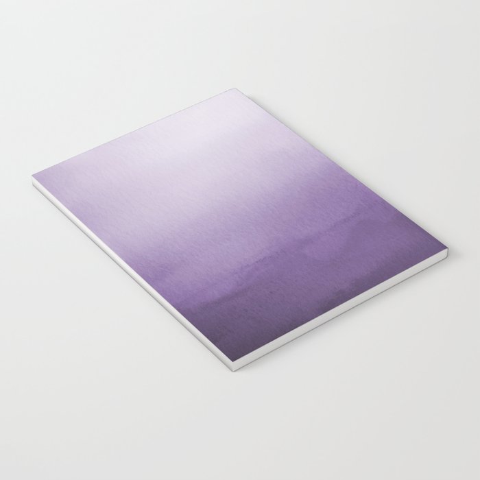Inspired by Pantone Chive Blossom Purple 18-3634 Watercolor Abstract Art Notebook Gallery Image 3