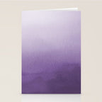 Inspired by Pantone Chive Blossom Purple 18-3634 Watercolor Abstract Art Stationery Card Gallery Image 2