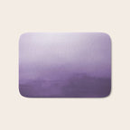 Inspired by Pantone Chive Blossom Purple 18-3634 Watercolor Abstract Art Bath Mat Gallery Image 1