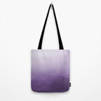 Inspired by Pantone Chive Blossom Purple 18-3634 Watercolor Abstract Art Tote Bag Gallery Image 2
