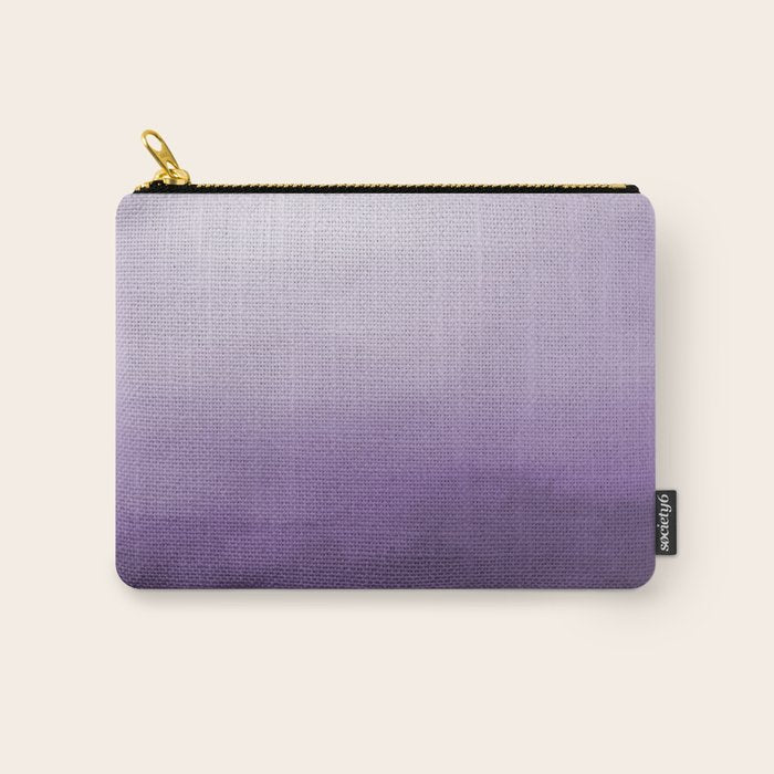 Inspired by Pantone Chive Blossom Purple 18-3634 Watercolor Abstract Art Carry All Pouch Gallery Image 1