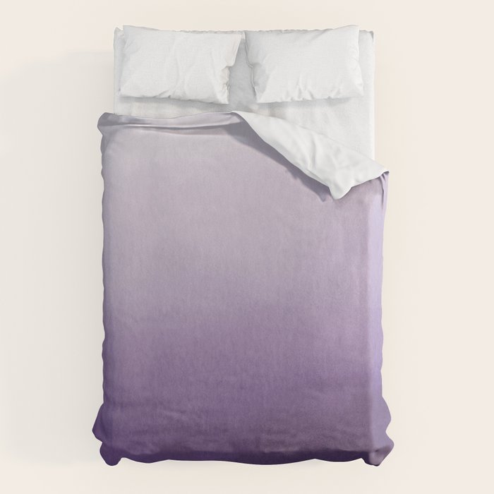 Inspired by Pantone Chive Blossom Purple 18-3634 Watercolor Abstract Art Duvet Cover Gallery Image 6