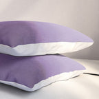 Inspired by Pantone Chive Blossom Purple 18-3634 Watercolor Abstract Art Pillow Sham Gallery Image 3