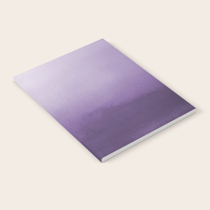 Inspired by Pantone Chive Blossom Purple 18-3634 Watercolor Abstract Art Notebook Gallery Image 2