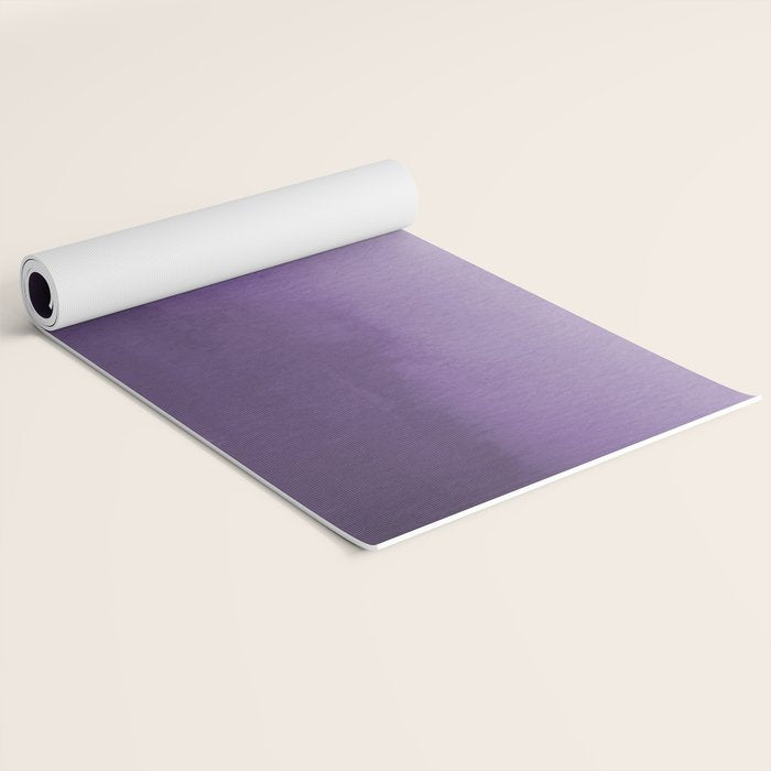 Inspired by Pantone Chive Blossom Purple 18-3634 Watercolor Abstract Art Yoga Mat Gallery Image 2