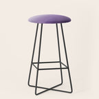 Inspired by Pantone Chive Blossom Purple 18-3634 Watercolor Abstract Art Stool Gallery Image 1