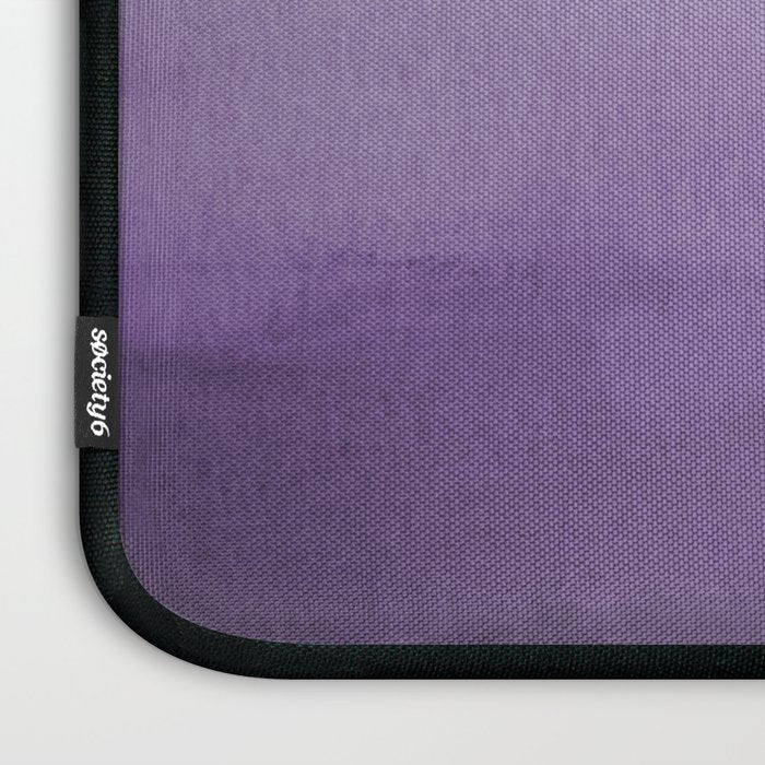 Inspired by Pantone Chive Blossom Purple 18-3634 Watercolor Abstract Art Laptop Sleeve Gallery Image 3