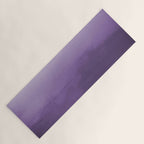Inspired by Pantone Chive Blossom Purple 18-3634 Watercolor Abstract Art Yoga Mat Gallery Image 1
