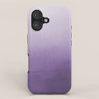 Inspired by Pantone Chive Blossom Purple 18-3634 Watercolor Abstract Art iPhone Case Gallery Image 1