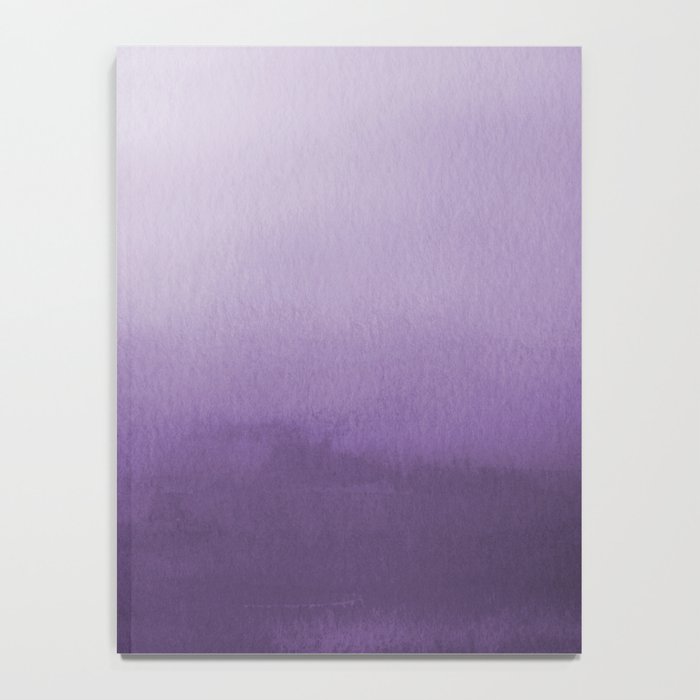 Inspired by Pantone Chive Blossom Purple 18-3634 Watercolor Abstract Art Notebook Gallery Image 4